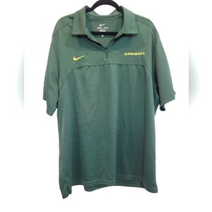 Oregon State Ducks Nike Dri Fit Shirt Sleeve Polo Green Men's XL